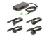 StarTech.com 160W Universal DC Power Adapter (24V/6.6A), 2-Wire Cord and 2/3-Pin Terminal Blocks, 100-240V AC/DC External Power Supply for Industrial USB Hubs, NA/UK/EU/ANZ Cords - Left-angle