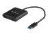 StarTech.com USB 3.0 to Dual HDMI Adapter, 1x 4K 30Hz & 1x 1080p, External Video & Graphics Card, USB Type-A to HDMI Dual Monitor Display Adapter Dongle, Supports Windows Only, Black - Right-angle