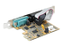 StarTech.com 2-Port PCI Express Serial Card, Dual Port PCIe to RS232 (DB9) Serial Interface Card, 16C1050 UART, Standard or Low Profile Brackets, COM Retention, For Windows & Linux - Right-angle