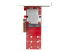 StarTech.com Dual M.2 PCIe SSD Adapter Card, x8 / x16 Dual NVMe or AHCI M.2 SSD to PCI Express 3.0, M.2 NGFF PCIe (M-Key) Compatible, Vented, Supports 2242, 2260, 2280, JBOD, Mac & PC - Right-angle
