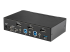 StarTech.com 2 Port DisplayPort KVM Switch, 4K 60Hz, Single Display, Dual Port UHD DP 1.2 USB KVM Switch with Integrated USB 3.0 Hub and Audio, Dell, HP, Apple, Lenovo, TAA Compliant - Back