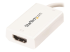 StarTech.com USB C to HDMI 2.0 Adapter with Power Delivery, 4K 60Hz USB Type-C to HDMI Display/Monitor Video Converter, 60W PD Pass-Through Charging Port, Thunderbolt 3 Compatible, White - Close up