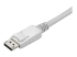 StarTech.com 9.8ft/3m USB C to DisplayPort 1.2 Cable 4K 60Hz, USB-C to DisplayPort Adapter Cable HBR2, USB Type-C DP Alt Mode to DP Monitor Video Cable, Compatible w/ Thunderbolt 3, White - Close up