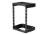 StarTech.com 15U 19" Wall Mount Network Rack, Adjustable Depth 12-20" 2 Post Open Frame Server Room Rack for AV/Data/ IT Communication/Computer Equipment/Switch with Cage Nuts & Screws - Right-angle
