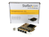 StarTech.com 4 Port Gigabit NIC PCIe Network Card - Left-angle