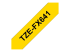 Brother TZe-FX641 - Black on yellow - Left-angle