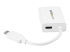 StarTech.com USB C to HDMI 2.0 Adapter with Power Delivery, 4K 60Hz USB Type-C to HDMI Display/Monitor Video Converter, 60W PD Pass-Through Charging Port, Thunderbolt 3 Compatible, White - Right side