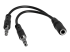 StarTech.com 3.5mm 4 Position to 2x 3 Position 3.5mm Headset Splitter Adapter - Left-angle