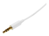 StarTech.com 1m White Slim 3.5mm Stereo Audio Cable - Close up