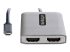 StarTech.com USB-C to Dual HDMI MST HUB, Dual HDMI 4K 60Hz, USB Type C Multi Monitor Adapter for Laptop w/ 1ft (30cm) cable, DP 1.4 Multi-Stream Transport Hub, USB Type C to 2x HDMI Ports - Close up