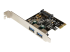 StarTech.com 2 Port PCI Express USB 3.0 Controller Card w/ SATA Power - Left-angle