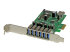 StarTech.com 7 Port PCI Express USB 3.0 Card - Left-angle