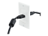 StarTech.com Single Outlet Female HDMI Wall Plate White - Right-angle