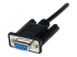 StarTech.com 1m Black DB9 RS232 Serial Null Modem Cable F/M - Right-angle
