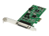 StarTech.com 4 Port PCI Express PCIe Serial Combo Card - Left-angle