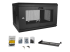 StarTech.com 2 Post 6U 19" Wall Mount Network Cabinet, 15" Deep Locking IT Switch Depth Enclosure, Vented Computer/Electronics Equipment Data Rack with Shelf & Hook & Loop Tape /Assembled - Left-angle