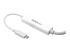 StarTech.com 9.8ft/3m USB C to DisplayPort 1.2 Cable 4K 60Hz, USB-C to DisplayPort Adapter Cable HBR2, USB Type-C DP Alt Mode to DP Monitor Video Cable, Compatible w/ Thunderbolt 3, White - Close up