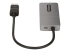 StarTech.com 3-Port MST Hub, DisplayPort to Triple HDMI Monitors, 4K 60Hz, DP 1.4 Multi-Monitor Video Adapter with 1ft (30cm) Built-in Cable, USB Powered, Windows Only - Right side