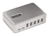 StarTech.com 7-Port USB-C Hub, 5x USB-A + 2x USB-C, Self-Powered w/ 65W Power Supply, USB 3.1 10Gbps Hub w/ BC1.2 Charging, Desktop/Laptop USB Hub with 3ft Locking USB-IF Certified Cable - Left-angle
