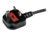 StarTech.com 6ft (2m) UK Computer Power Cable Y Splitter, 18AWG, BS 1363 to 2x C13 Power Cord, 10A 250V, Replacement AC Power Cord, Monitor Power Cable, BS 1363 to 2x IEC C13 Kettle Lead - Close up