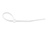 StarTech.com 10cm(4") Cable Ties, 2mm(1/16") wide, 22mm(7/8") Bundle Diameter, 8kg(18lb) Tensile Strength, Nylon Self Locking Zip Ties with Curved Tip, 94V-2/UL Listed, 100 Pack, White - Top
