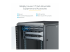StarTech.com 18U 19" Server Rack Cabinet, 4 Post Adjustable Depth (6-32")Locking Knock Down Network/Computer Equipment Enclosure, Mobile with Glass Door & Casters, HP ProLiant ThinkServer - Close up