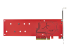 StarTech.com Dual M.2 PCIe SSD Adapter Card, x8 / x16 Dual NVMe or AHCI M.2 SSD to PCI Express 4.0, Up to 7.8GBps/Drive, For 2242/2260/2280/22110mm PCIe M-Key M2 SSDs, Bifurcation Required - Bottom