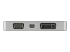 StarTech.com USB C Multiport Video Adapter with HDMI, VGA, Mini DisplayPort or DVI, USB Type C Monitor Adapter to HDMI 2.0 or mDP 1.2 (4K 60Hz), VGA or DVI (1080p), Space Gray Aluminum - Back