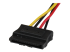 StarTech.com 12in LP4 to 2x Latching SATA Power Y Cable Splitter Adapter - Close up