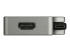 StarTech.com USB C Multiport Video Adapter, 4K 60Hz UHD Portable 5-in-1 USB Type C to HDMI 2.0, Mini DisplayPort, VGA or DVI (1080p), 95W PD Passthrough, Cable Management, Aluminum Adapter - Left side
