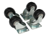 StarTech.com 4-Piece Caster Kit for Open Frame Rack - Left-angle