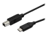 StarTech.com USB C to USB B Printer Cable - Right-angle