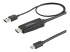 StarTech.com 6ft (2m) HDMI to Mini DisplayPort Cable 4K 30Hz, Active HDMI to mDP Adapter Converter Cable with Audio, USB Powered, Mac & Windows, HDMI Male to mDP Male Video Adapter Cable - Right-angle