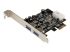 StarTech.com 2 Port PCI Express (PCIe) SuperSpeed USB 3.0 Card Adapter with UASP - Left-angle