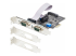 StarTech.com 2-Port Serial PCIe Card, Dual-Port PCI Express to RS232/RS422/RS485 (DB9) Serial Card, Low-Profile Brackets Incl., 16C1050 UART, TAA-Compliant, Windows/Linux, TAA Compliant - Left-angle
