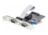 StarTech.com 2-Port Serial PCIe Card, Dual-Port PCI Express to RS232/RS422/RS485 (DB9) Serial Card, Low-Profile Brackets Incl., 16C1050 UART, TAA-Compliant, Windows/Linux, TAA Compliant - Left-angle