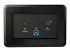 StarTech.com Conference Room Docking Station, Universal Laptop Dock, 4K HDMI, 60W Power Delivery, USB Hub, GbE, Audio, In-Table Connectivity Box For Huddle/Boardroom Collaboration Space - Top