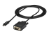 StarTech.com 6ft (2m) USB C to VGA Cable, 1920x1200/1080p USB Type C to VGA Video Active Adapter Cable, Thunderbolt 3 Compatible, Laptop to VGA Monitor/Projector, DP Alt Mode HBR2 Cable - Right-angle
