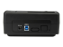 StarTech.com USB 3.1 (10Gbps) Single-Bay Dock for 2.5"/3.5" SATA SSD/HDD - Back