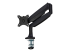 StarTech.com Desk Mount Monitor Arm, Heavy Duty Ergonomic VESA Monitor Arm, Single Display up to 9kg, Full Motion, Height Adjustable, Articulating, Aluminum, C-Clamp/Grommet, Black - Front