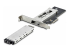 StarTech.com M.2 NVMe SSD to PCIe x4 Mobile Rack/Backplane with Removable Tray for PCI Express Expansion Slot, Tool-less Installation, PCIe 4.0/3.0 Hot-Swap Drive Bay, Key Lock - Left-angle