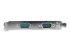 StarTech.com 2 Port Native PCI Express RS232 Serial Adapter Card with 16550 UART (PEX2S553) - Left side