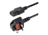 StarTech.com 10ft (3m) UK Computer Power Cable, 18AWG, BS 1363 to C13 Power Cord, 10A 250V, Black Replacement AC Power Cord, TV/Monitor Power Cable, BS 1363 to IEC 60320 C13 Kettle Lead - Right-angle