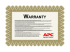 APC Extended Warranty - Front