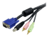 StarTech.com 10 ft 4-in-1 USB VGA KVM Cable with Audio and Microphone - Close up