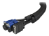 StarTech.com 6.5' (2m) Cable Management Sleeve, Flexible Coiled Cable Wrap, 1.0-1.5" dia. Expandable Sleeve, Polyester Cord Manager/Protector/Concealer, Black Trimmable Cable Organizer - Close up