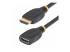 StarTech.com 6.6ft HDMI 2.0 Extension Cable, 4K 60Hz, M/F - Right-angle