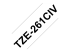 Brother TZe-261 - Black on white - Left-angle