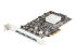 StarTech.com 4-Port USB PCIe Card - Left-angle