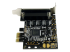 StarTech.com 4 Port PCI Express RS232 Serial Adapter Card - Right-angle
